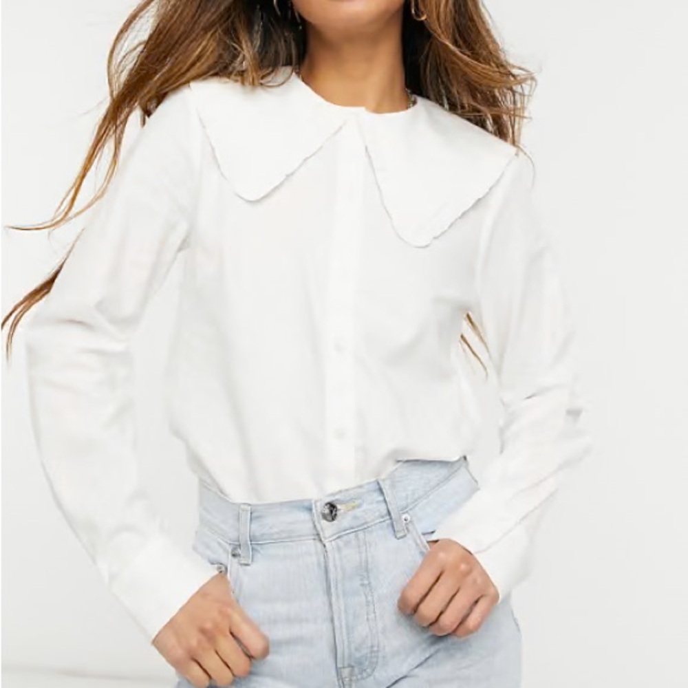 & Other Stories White Button Down Shirt